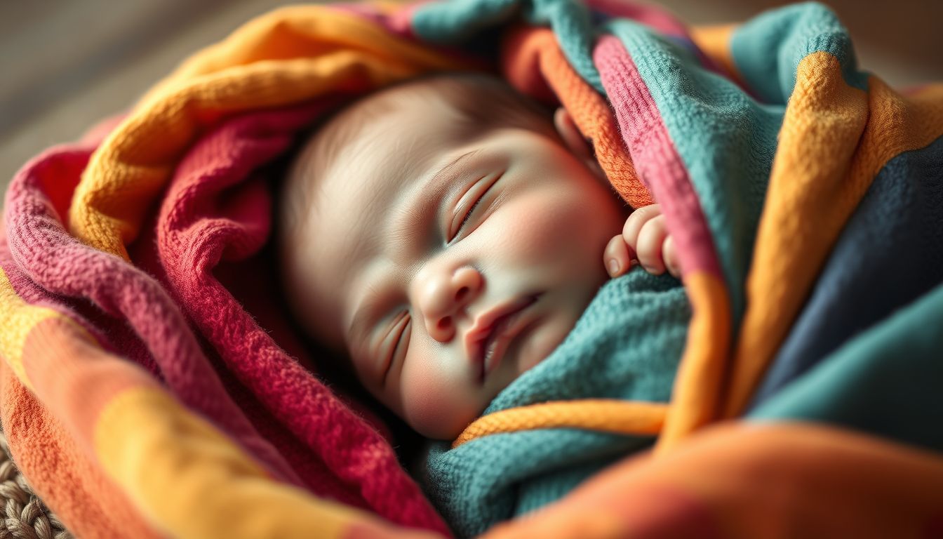 A színes pólyák az érzelmi gazdagság és fejlődés jelei.