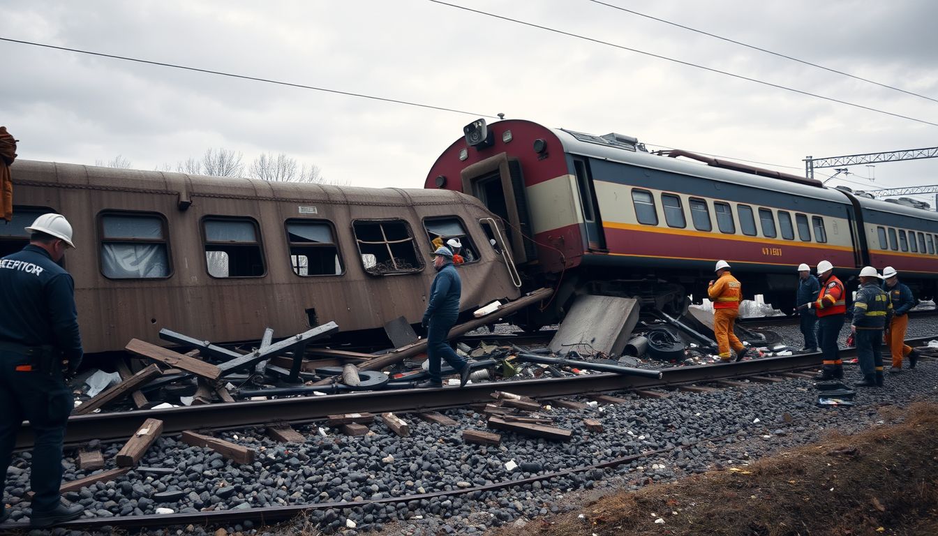 A sínről lesiklott vonat álomban váratlan életút-változást jelképez.