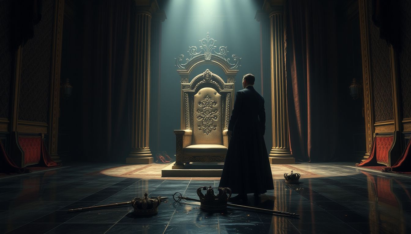 Az álombeli trónfosztás a hatalom és önbizalom elvesztését jelzi.