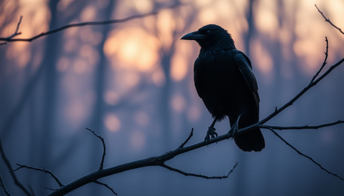 A varjú károgása az álmokban gyakran előjelző hangulatot sugall.