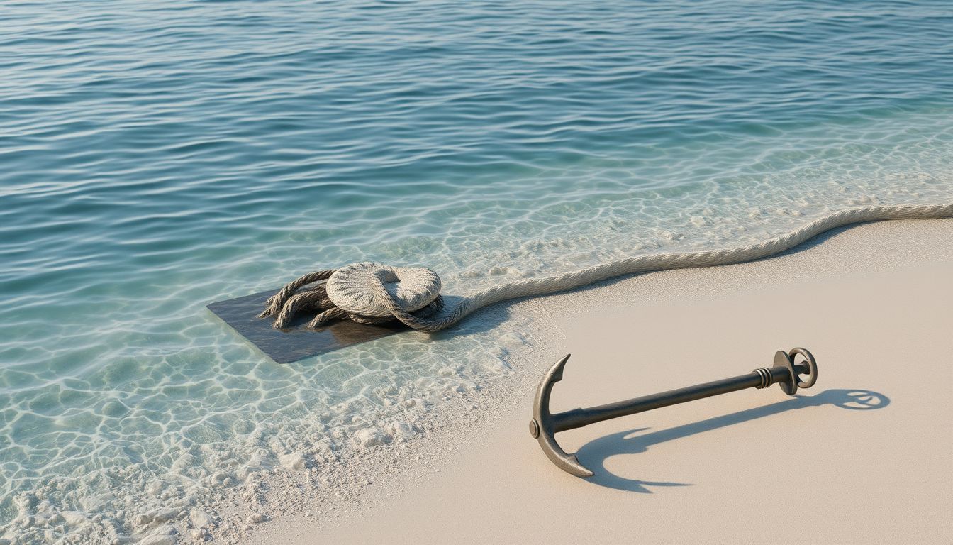 A zátony és horgony álomban a belső stabilitás jelképe.