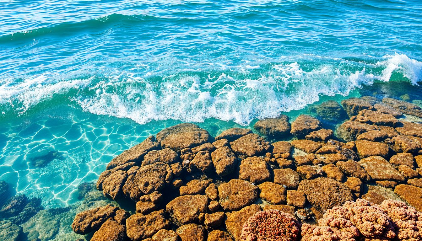 A zátony és hullámok az élet változó ritmusát szimbolizálják.