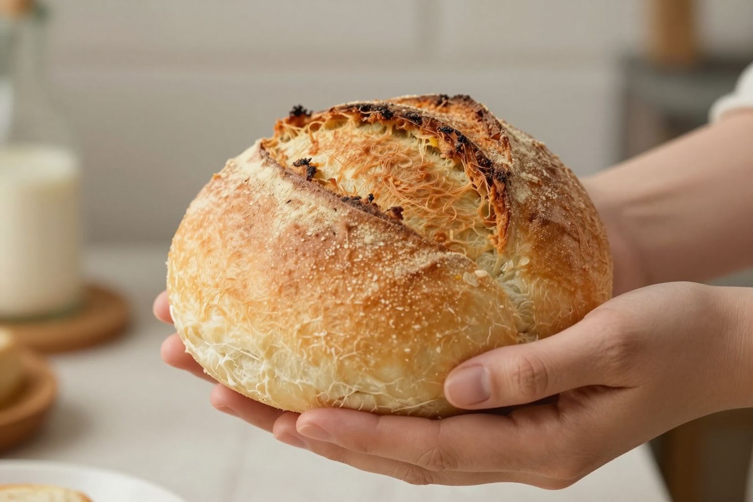 A friss, meleg zsemle álomban az élet bőségének és a megújuló lehetőségek édes ízét ígéri.