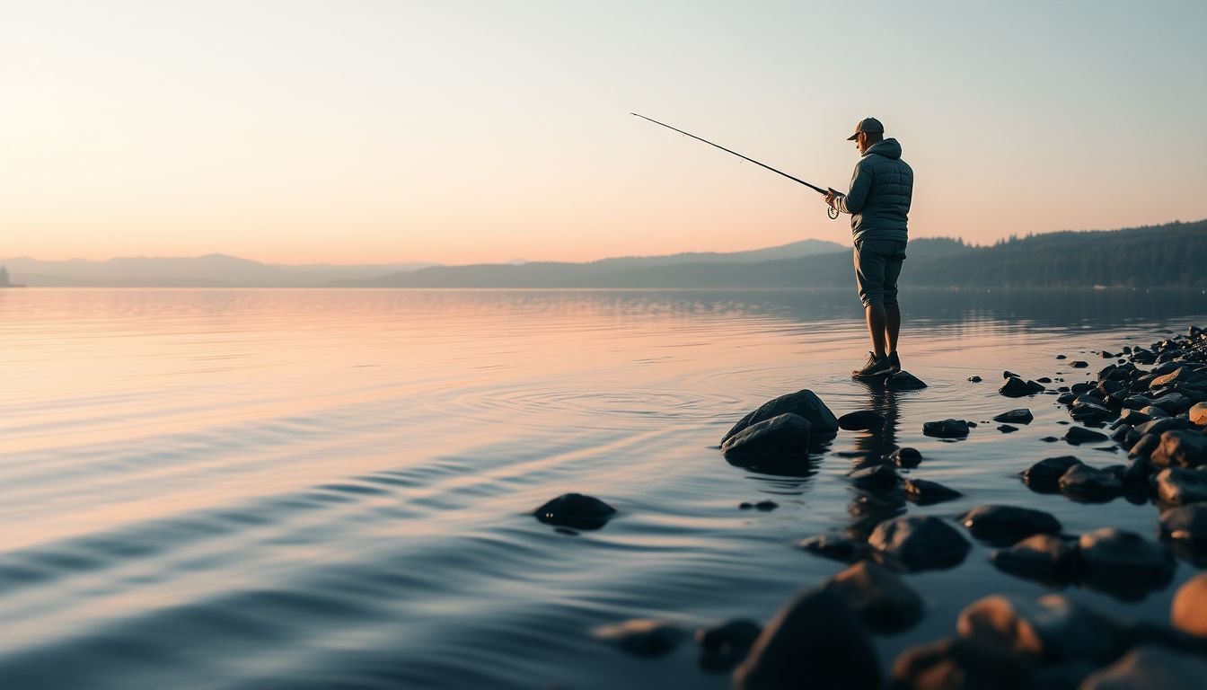A partról halászni türelem és remény jele álomban.
