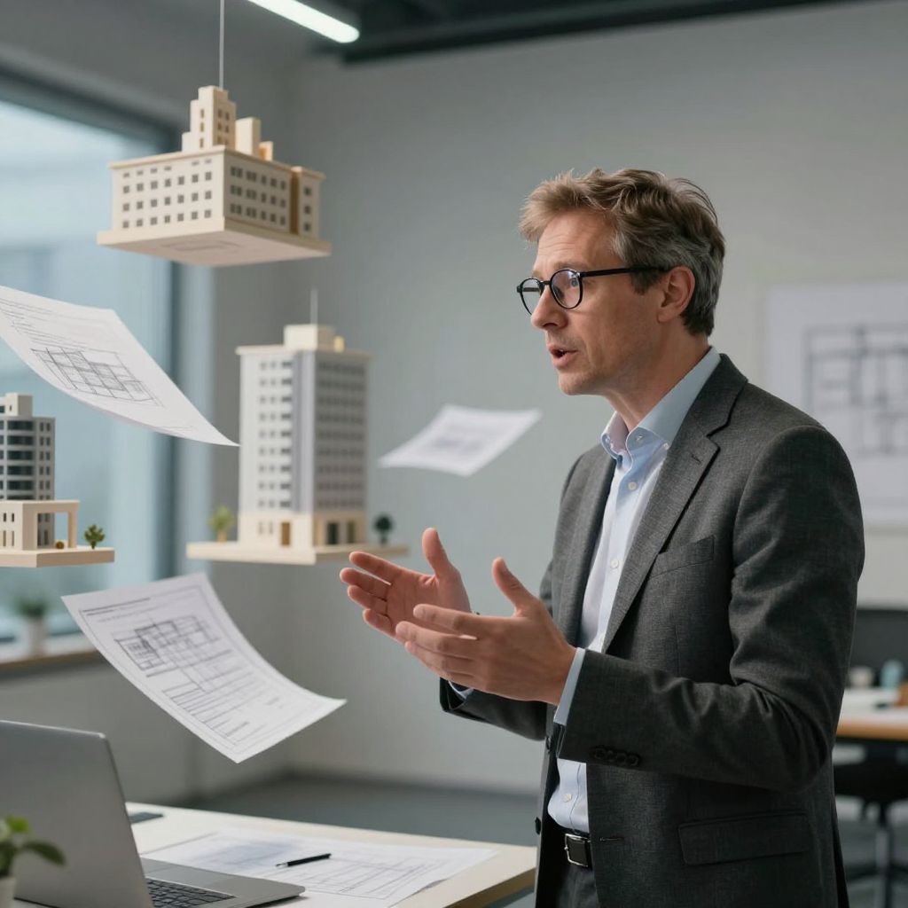 Az álmodó építésszel vívott vitája a lélek belső építését jelzi, hol titkok és döntések születnek.