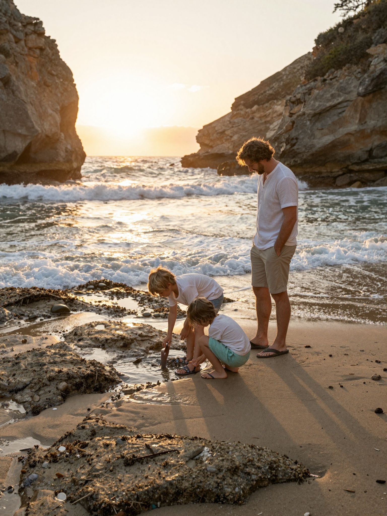 Álmainkban a sziklás tengerpart tükrözi a belső harcokat és a megújulás vágyát, ami örök kézzel festett tájként él.