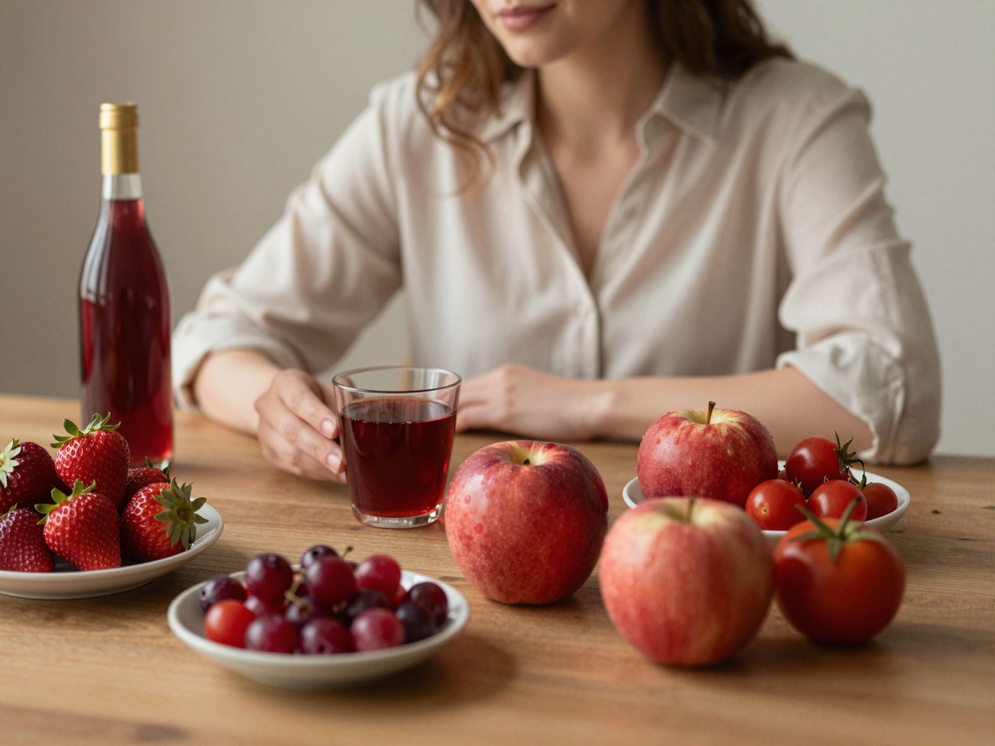 A vörös gyümölcsök álomban szenvedélyt és titkos vágyakat jelképeznek, melyek mélyen rejtve lapulnak lelkedben.