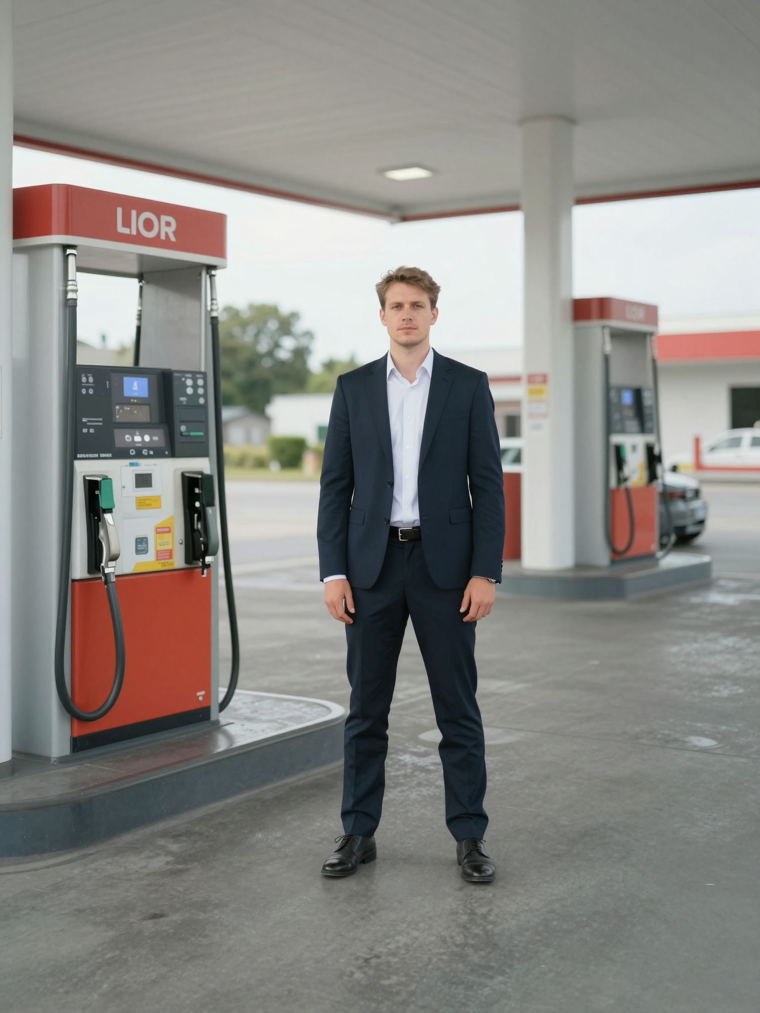 Az üres benzinkúton állni álomban az útvesztő és a vágyakozás misztikus pillanatát idézi fel.