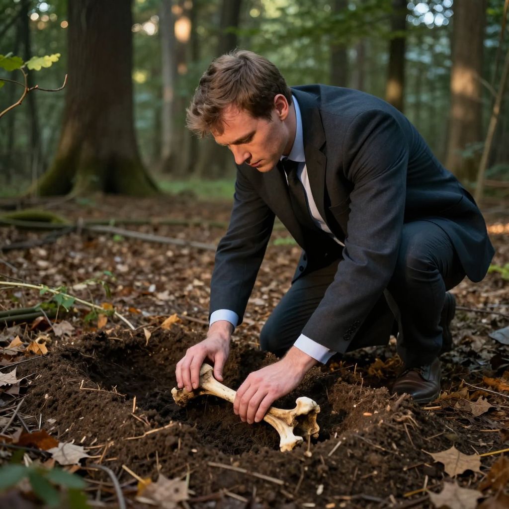 Az elásott csontok álomban a rejtett múlt titkait és elfeledett érzelmek mély rétegeit tárják fel.