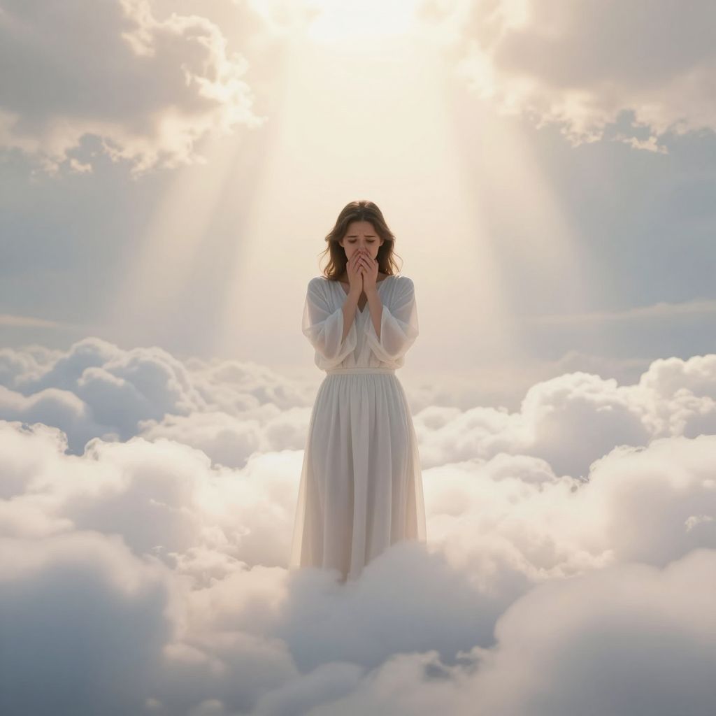 A mennyországban érzett kényelmetlenség álomban a belső észrevétlen konfliktusok misztikus tükröződése lehet.