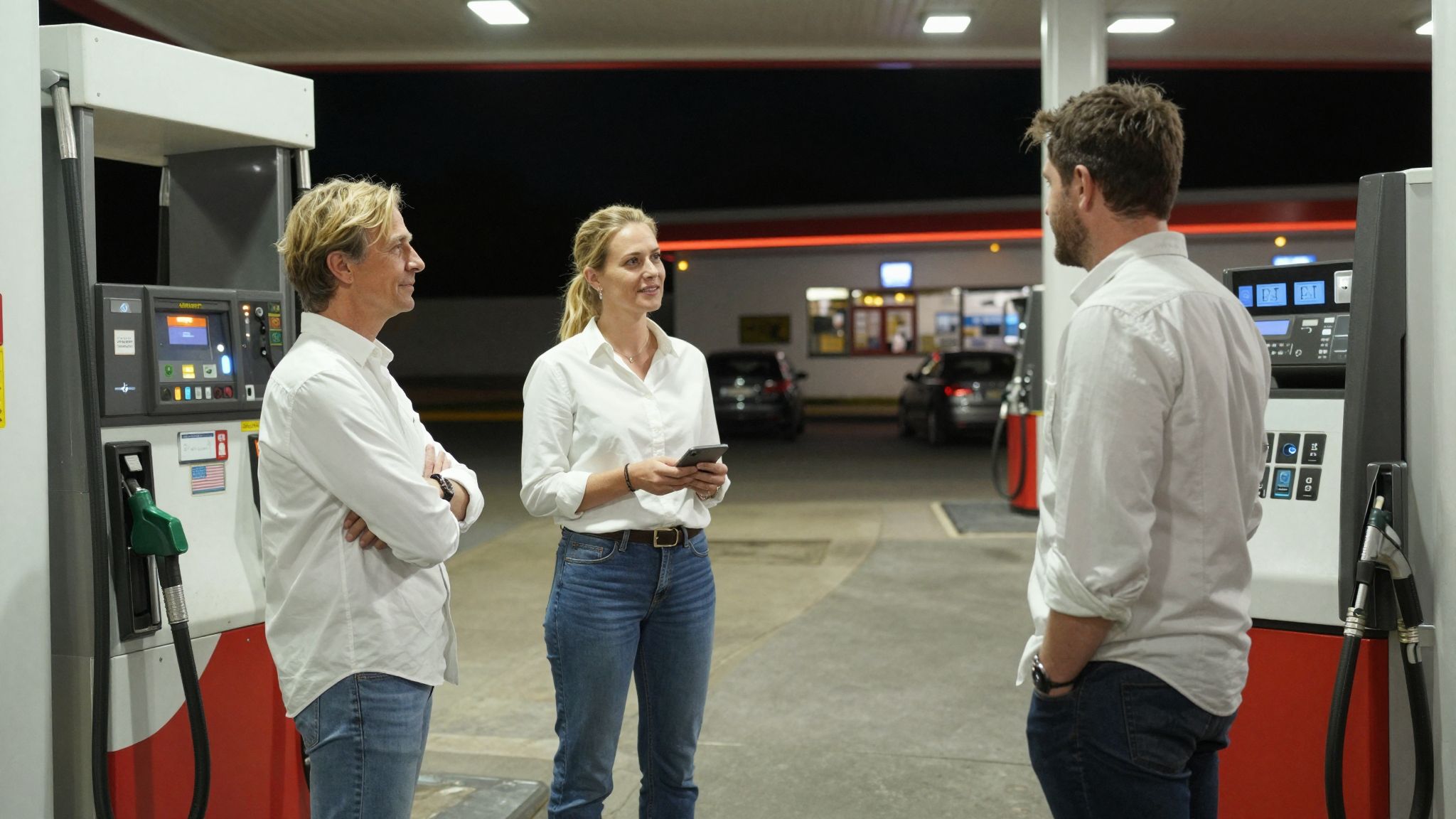 Álmodban a benzinkúti ismerős arcok az útkeresésed titkos vágyait és rejtett kapcsolataid mélységét jelzik.