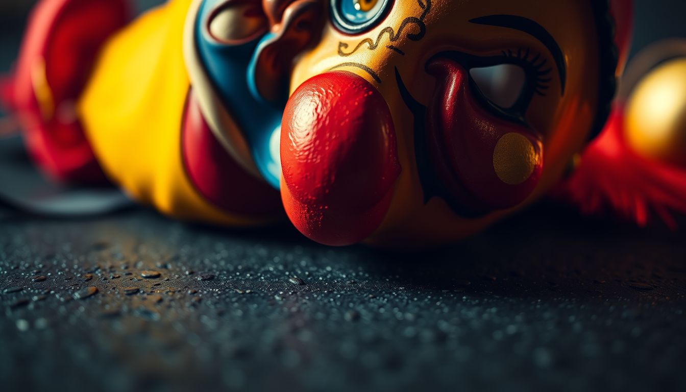 A 18. Bohóc álarc álomban rejtett félelem és álarc mögötti való.