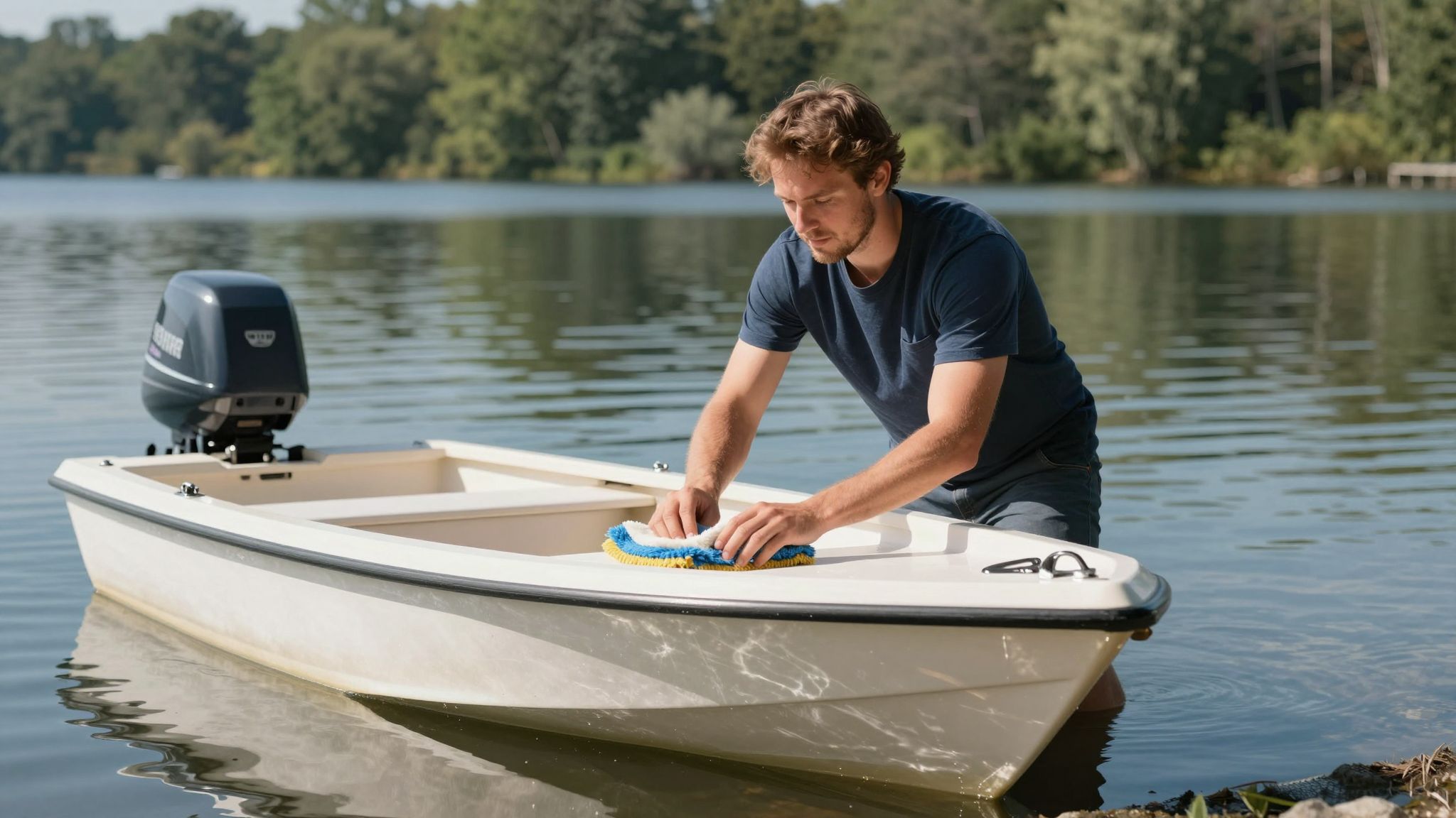 A motorcsónak tisztítása álmodban megtisztulást és új kezdetet jelez, mely a lélek mély rétegeit simítja át.