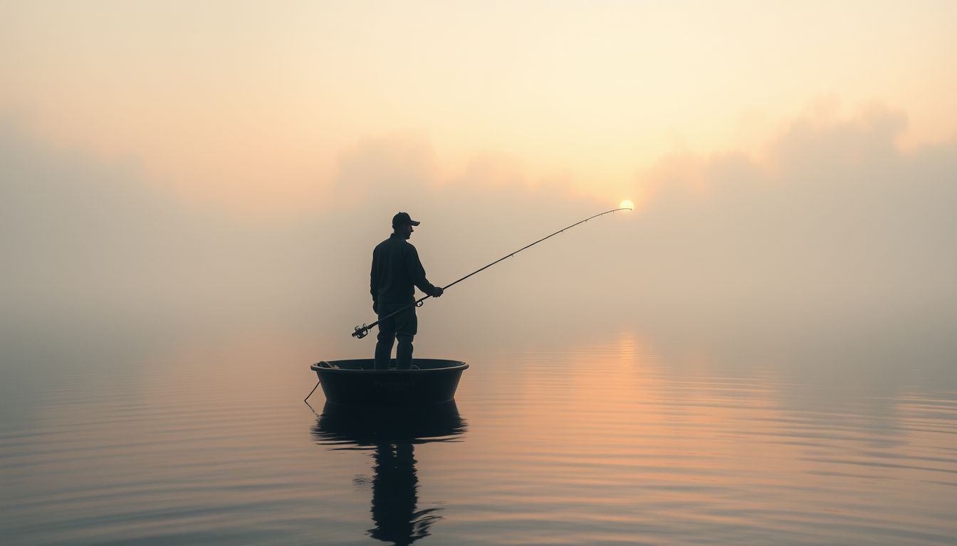 Az egyedül halászás bátorságot és önállóságot jelképez az álomban.