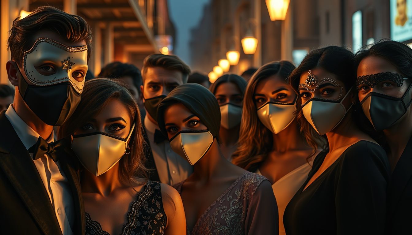 Az álarc mögött rejtett érzelmek gyakran önvédelem jelei.