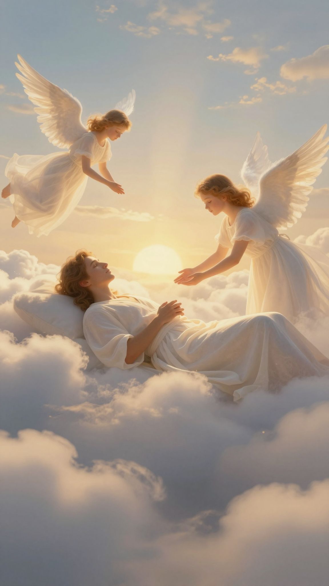 A mennyországban való gyógyulás álma a lélek tisztulását és a belső béke újjászületését jelzi.