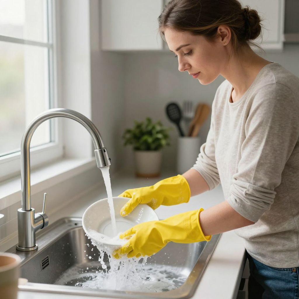 Álmaidban a gumikesztyűk védelmet és sejtszintű átalakulást szimbolizálnak, mint a tisztulás és a megújulás jelei.