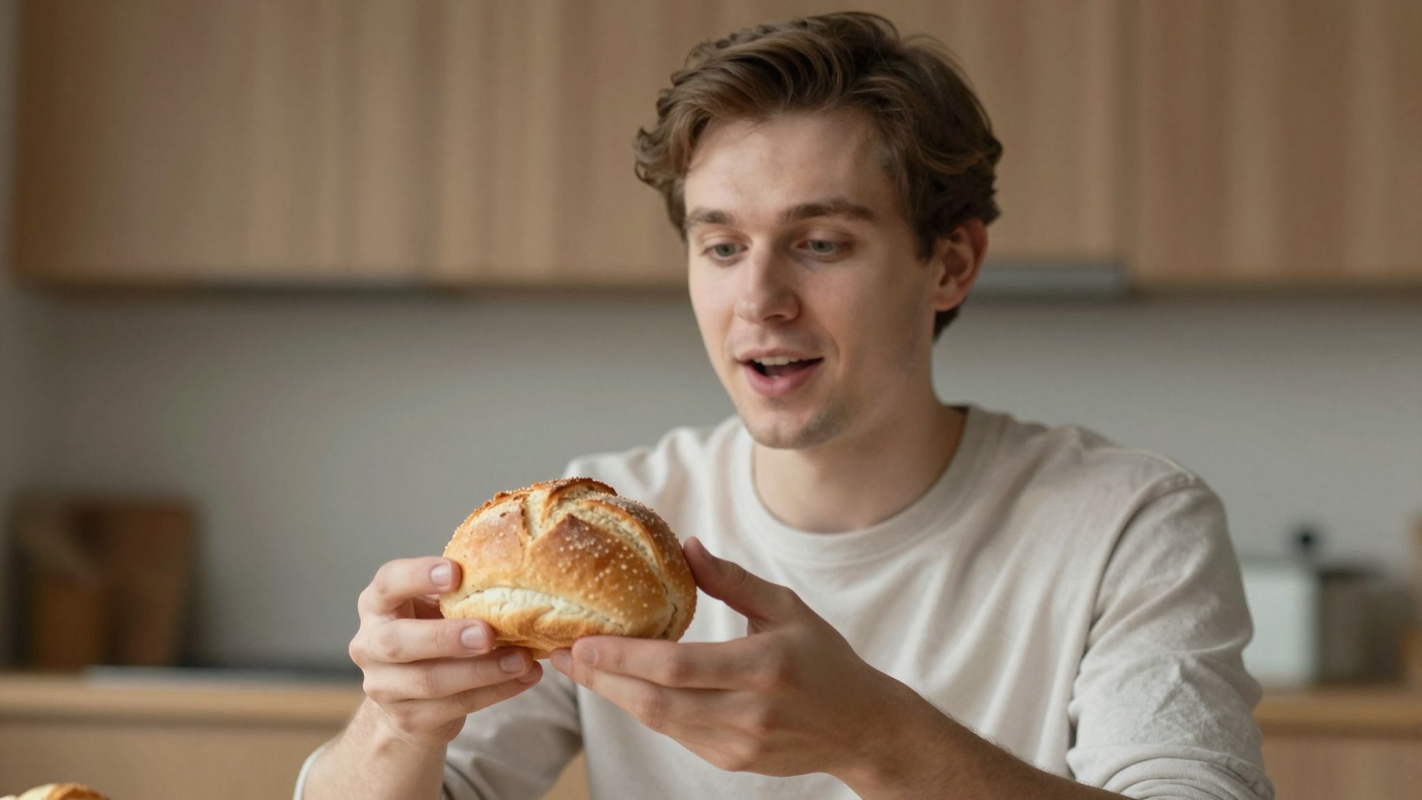 A zsemlét ajándékba kapni álomban a bőség és váratlan segítség titkos ígéretét hordozza szívednek.