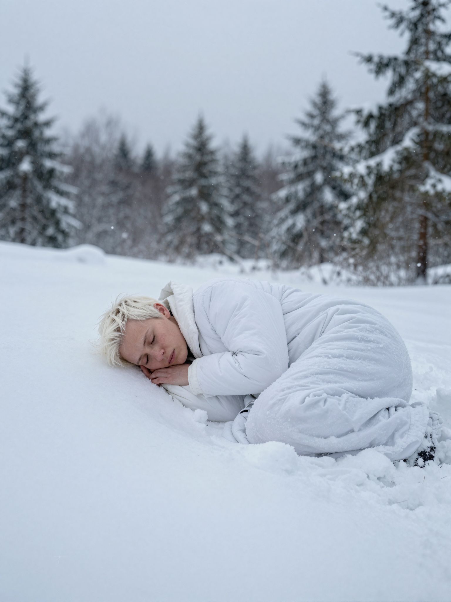 A hóban alvás álomban a lélek mély csendjébe merül, érzéketlenség és belső elzárkózás jeleként ragyog.