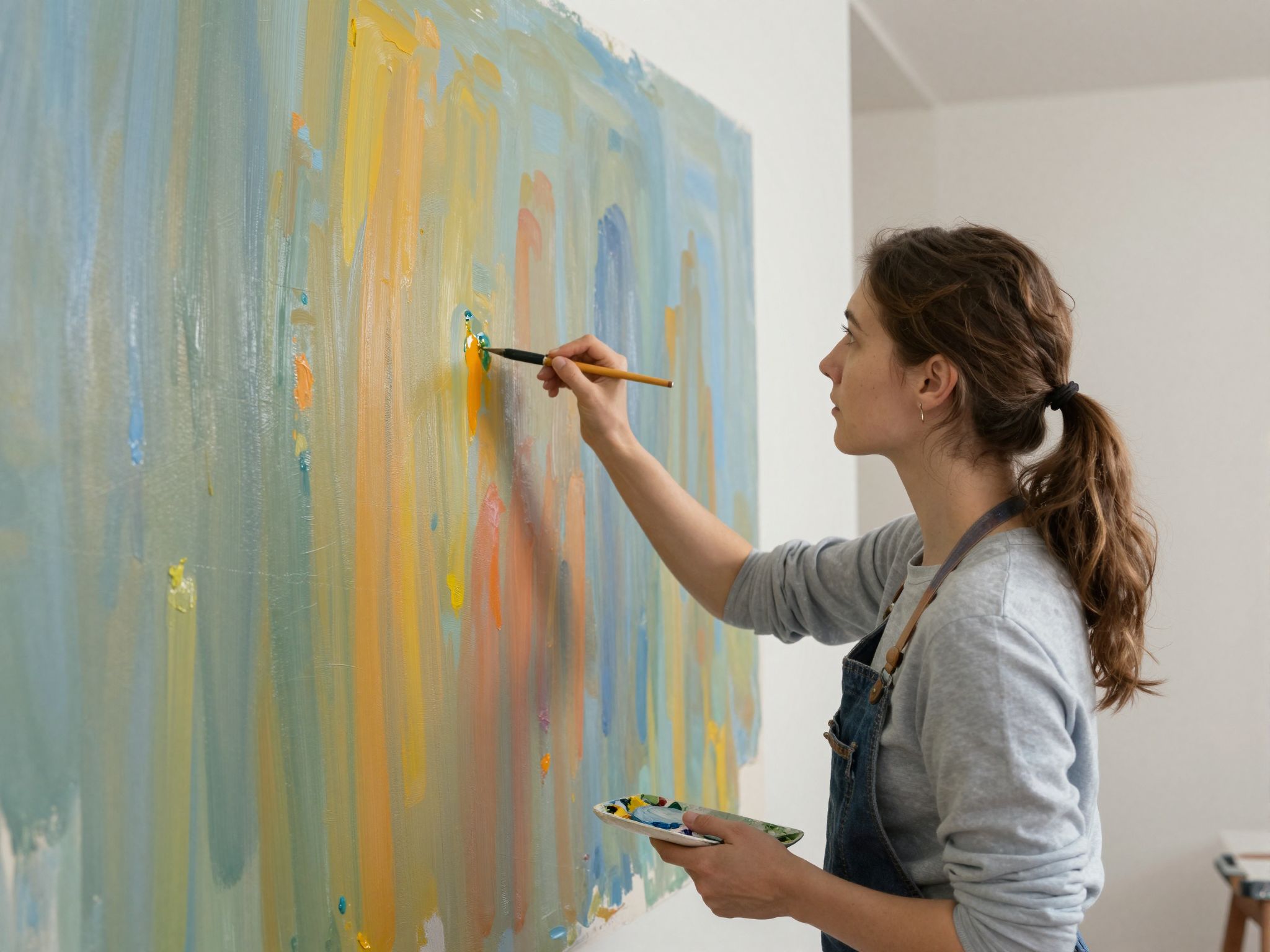 Az olajfestékkel festett falak álomban az érzelmek mély rétegeit tárják fel, új kezdeteket ígérve.