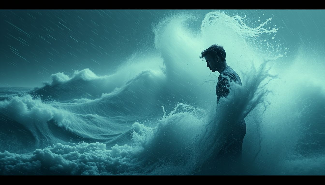 Az orkánban beszélgetés a belső konfliktus megoldását jelzi.