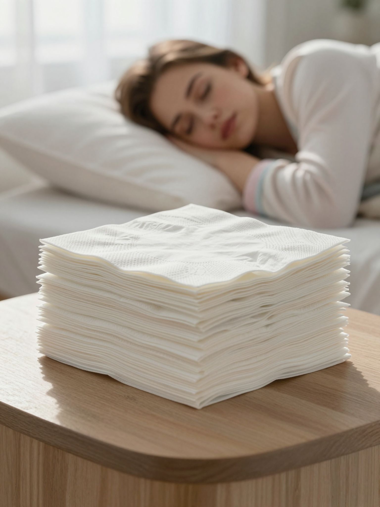 A sok szalvéta egy helyen az álomban a béke és tisztázás vágyát jelzi, mely elhozza a lelki megnyugvást.