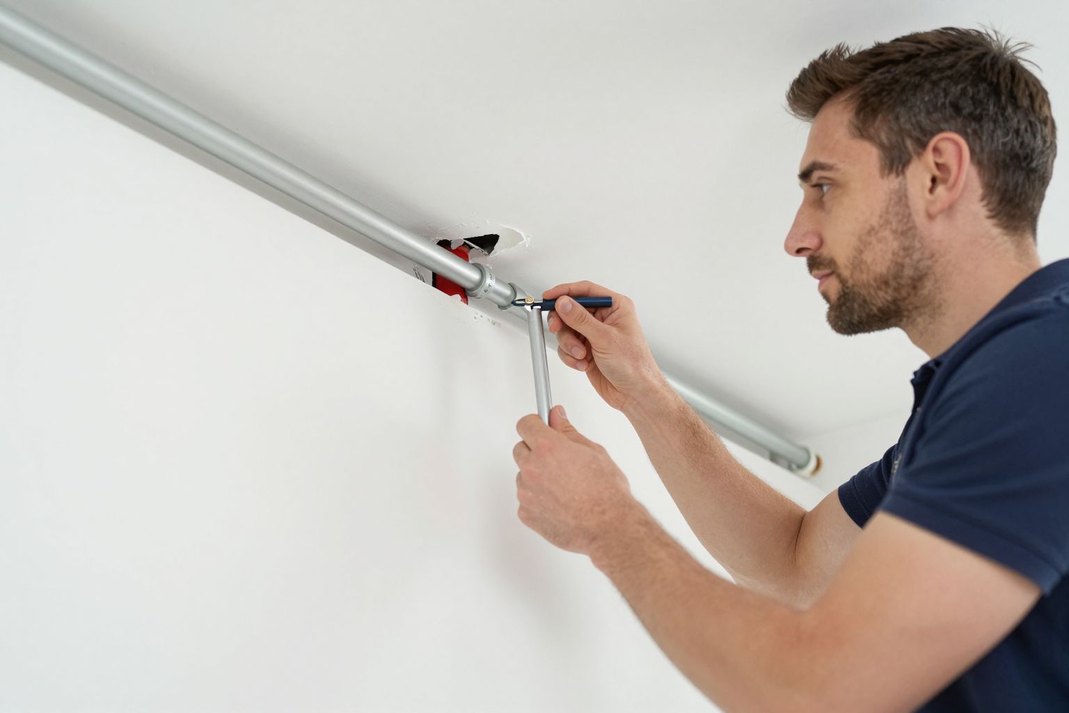 A mennyezeten futó vízvezeték álmodban a rejtett érzelmek szabadulnak fel, melyek a tudattalan mélyéből törnek elő.