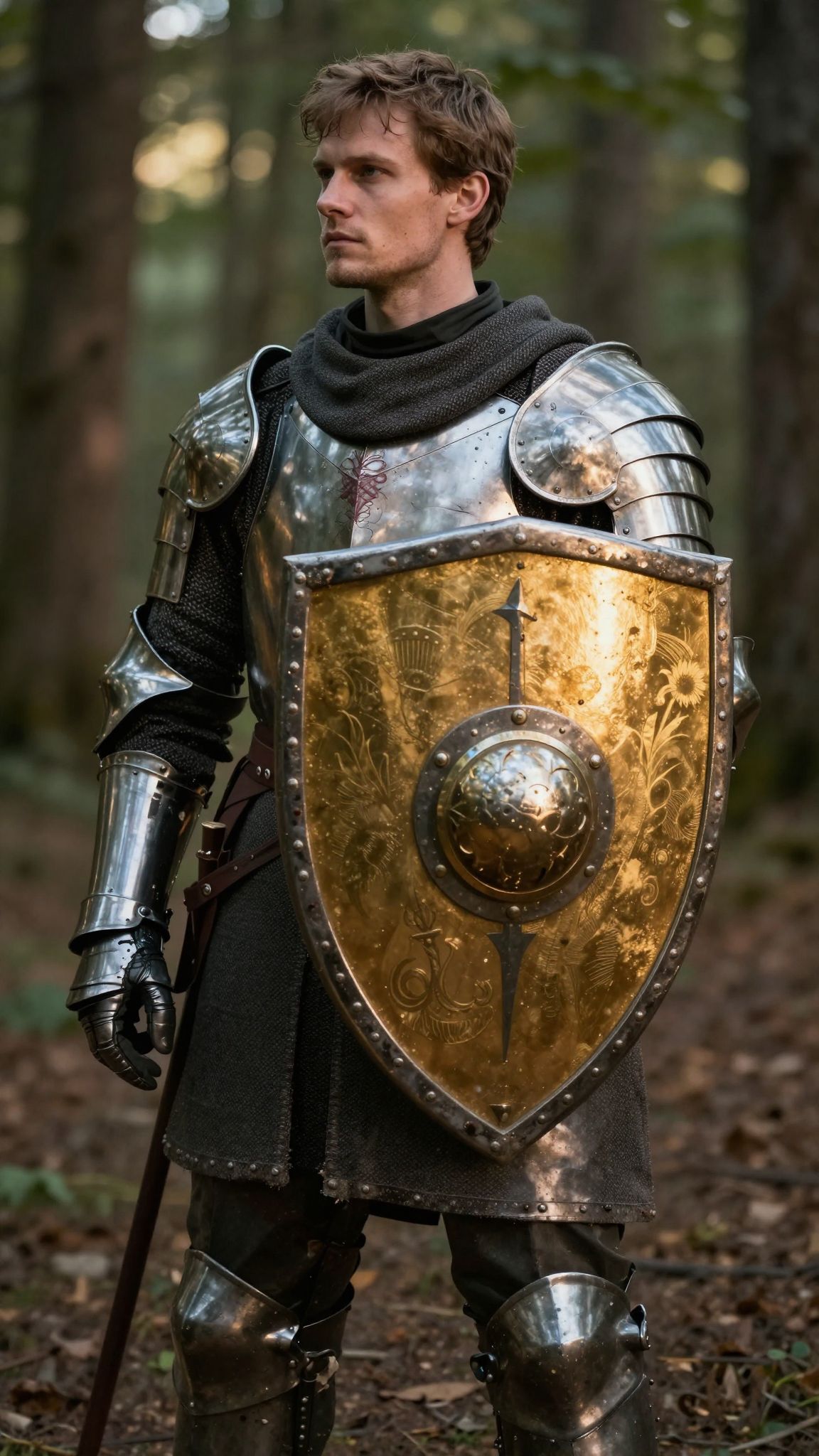 Az arany pajzs álomban a lélek ragyogó védelmére utal, mely álmok között is fényt és biztonságot sugároz.