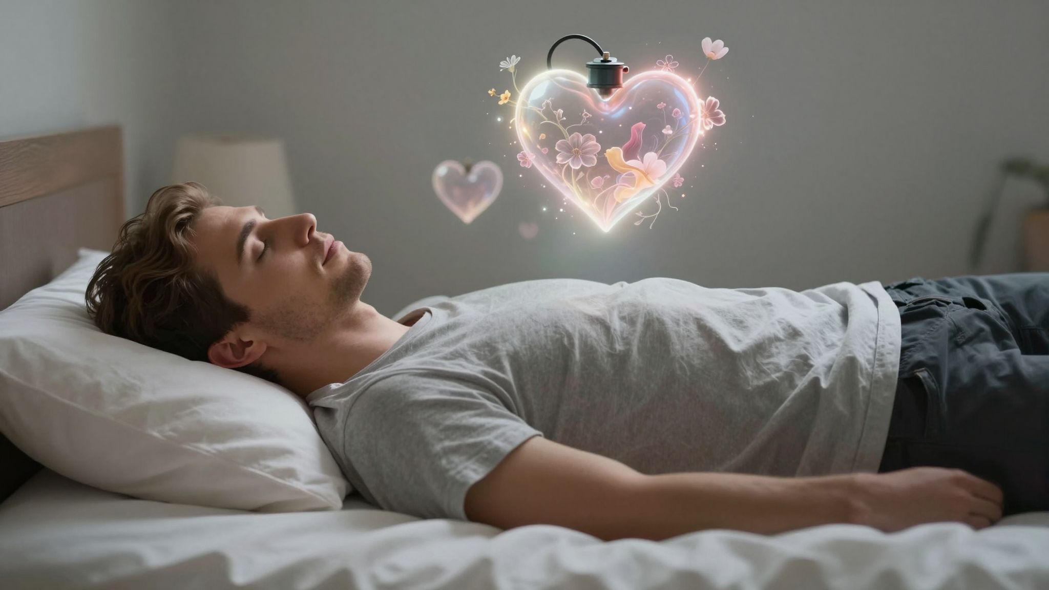 Az álombeli bomba a vágyak robbanásszerű kitörését jelzi, mely rejtett érzéseket hoz felszínre titokzatos fényben.