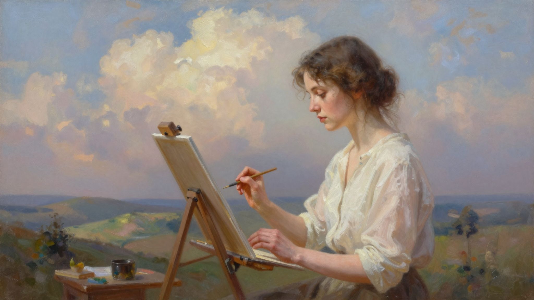 Az olajfestékkel festett álomvilágban a színek révén rejtett vágyak és titkos üzenetek születnek meg.