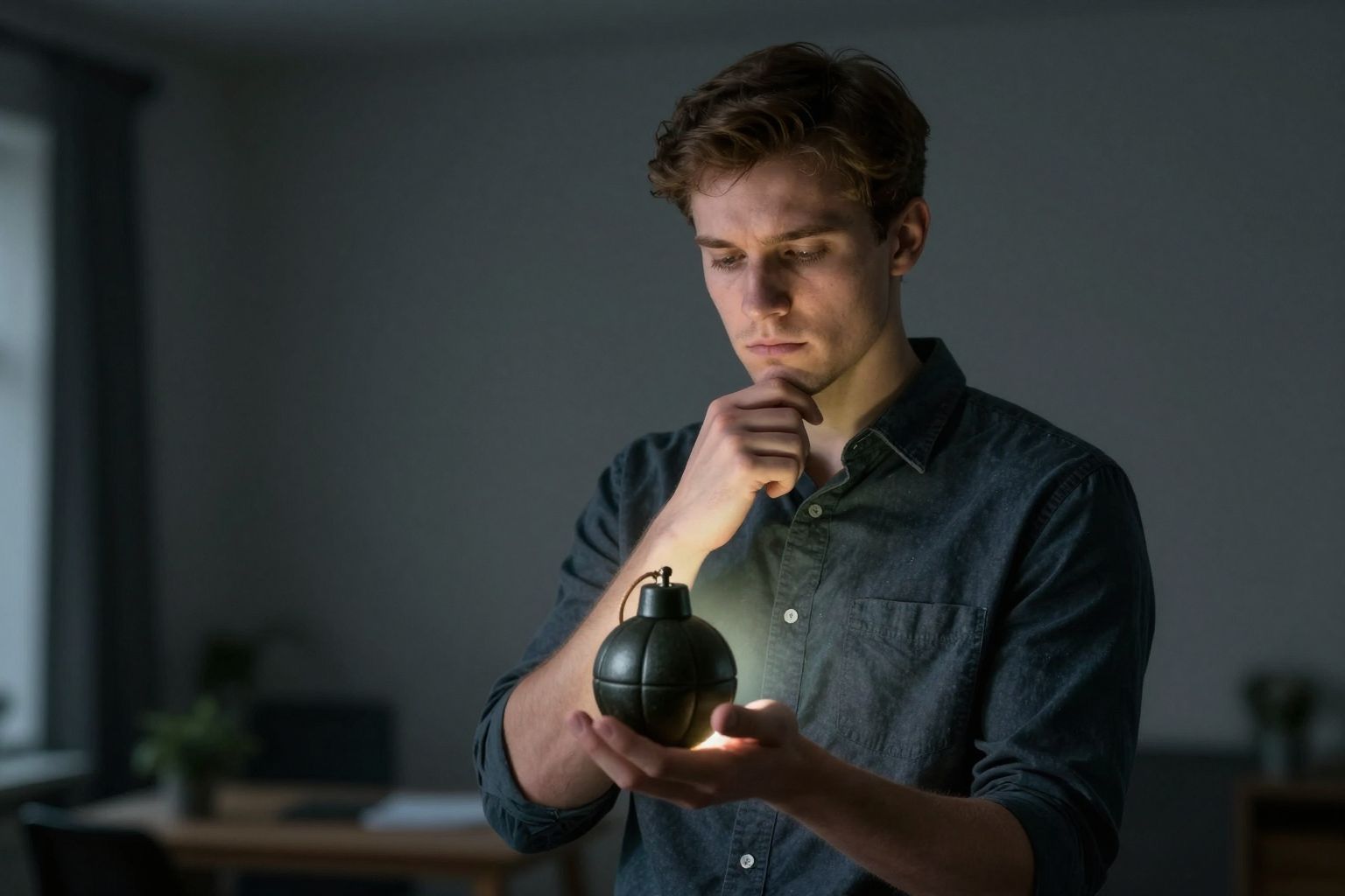 Az álombeli bomba a váratlan változás robbanó erejét jelképezi, mely mély belső átalakulást hoz magával.