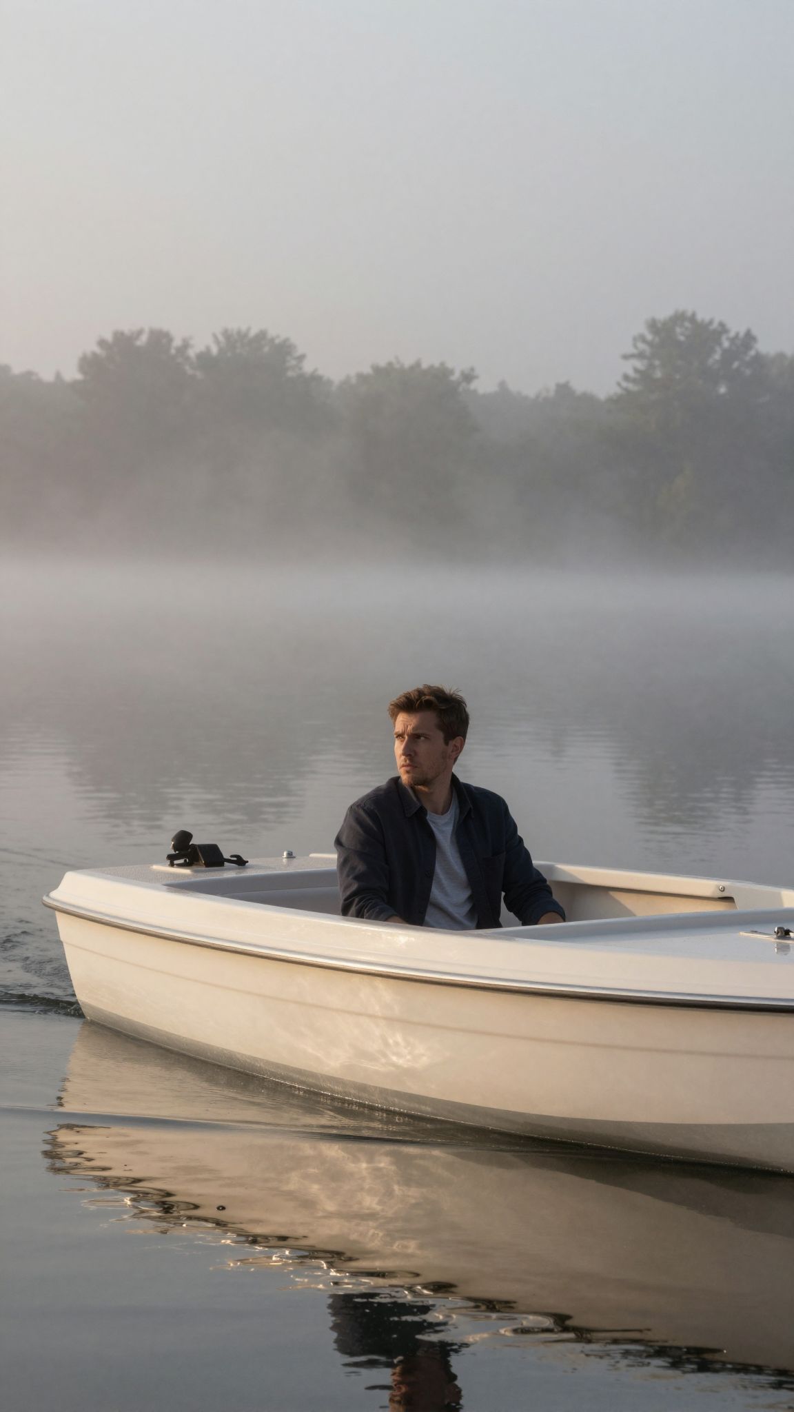 Az eltűnés a motorcsónakkal álomban a belső bizonytalanság és rejtett vágyak titokzatos útjára hív.