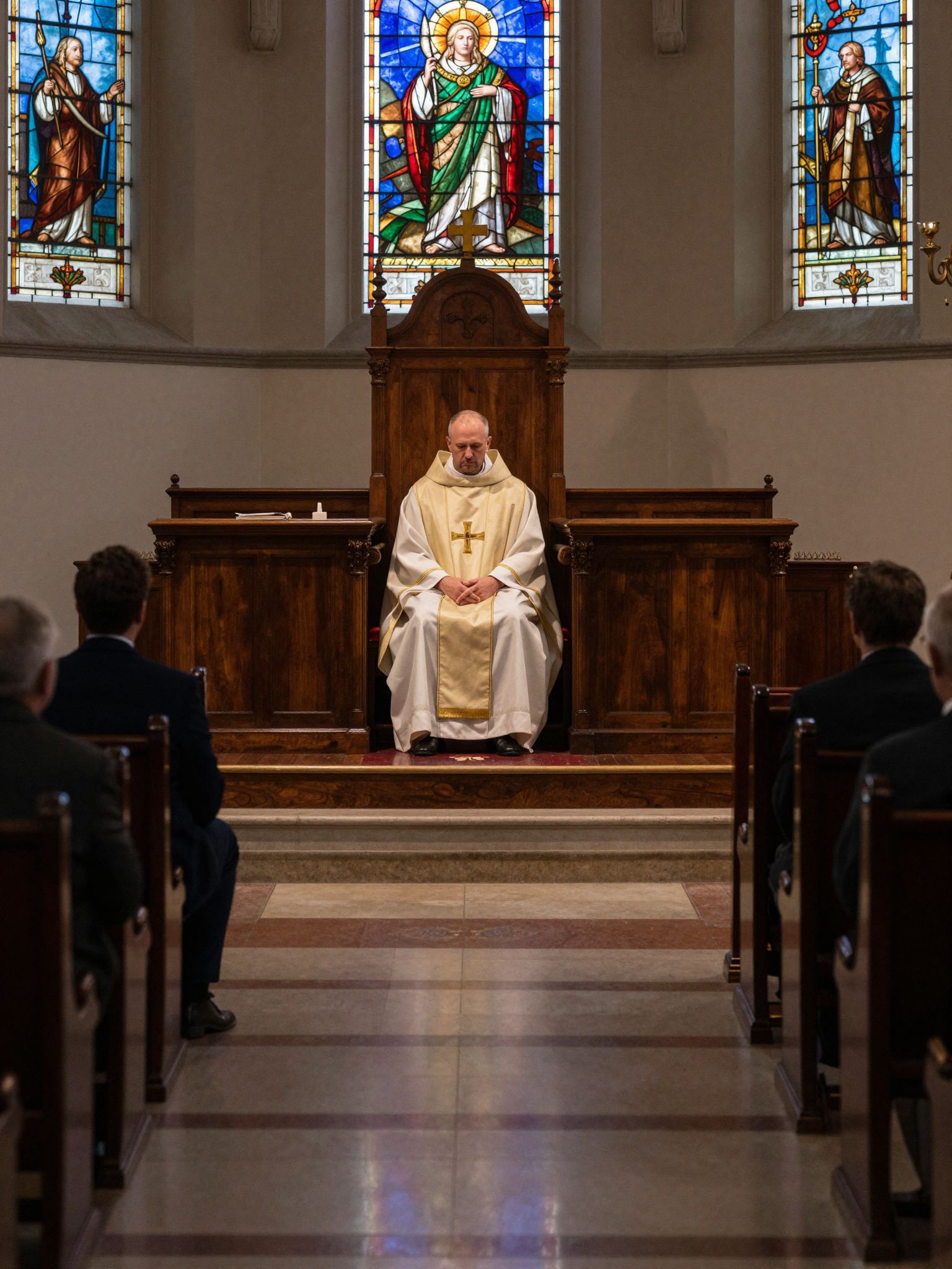 Az ítélethozatal álombeli vallási helyen az lelki tisztulás és belső igazság keresésének titkos színtere.
