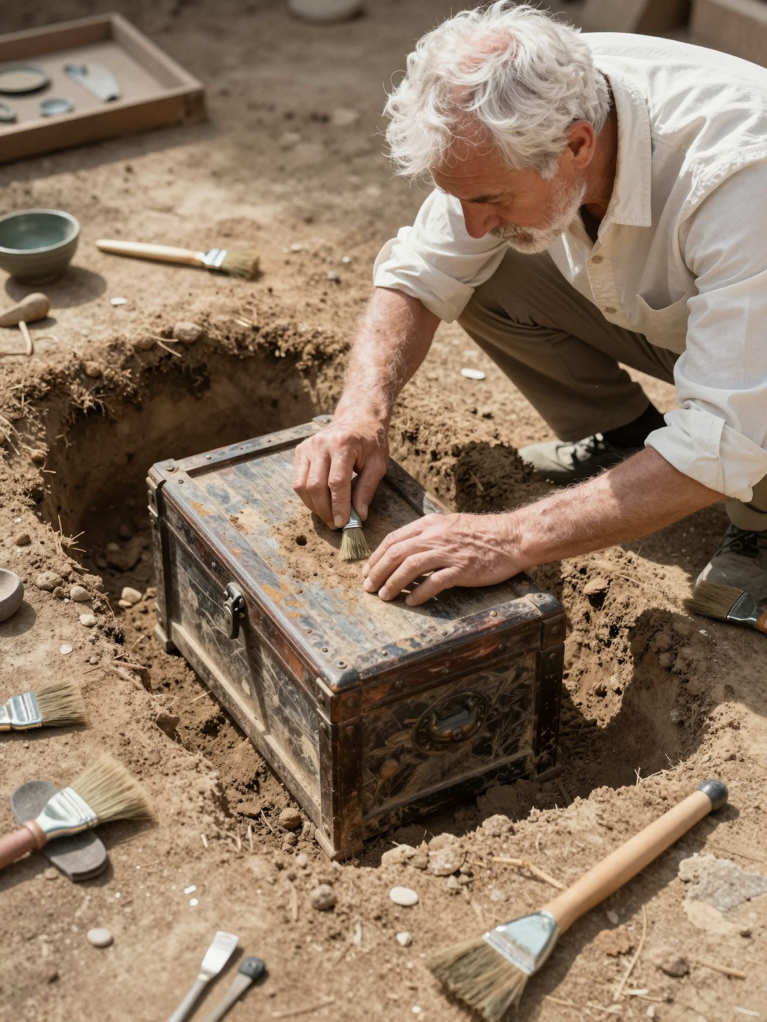 A kincs vagy régészeti lelet álmában rejtett vágyak és múlt titkai tárulnak fel, új reményeket ígérve.