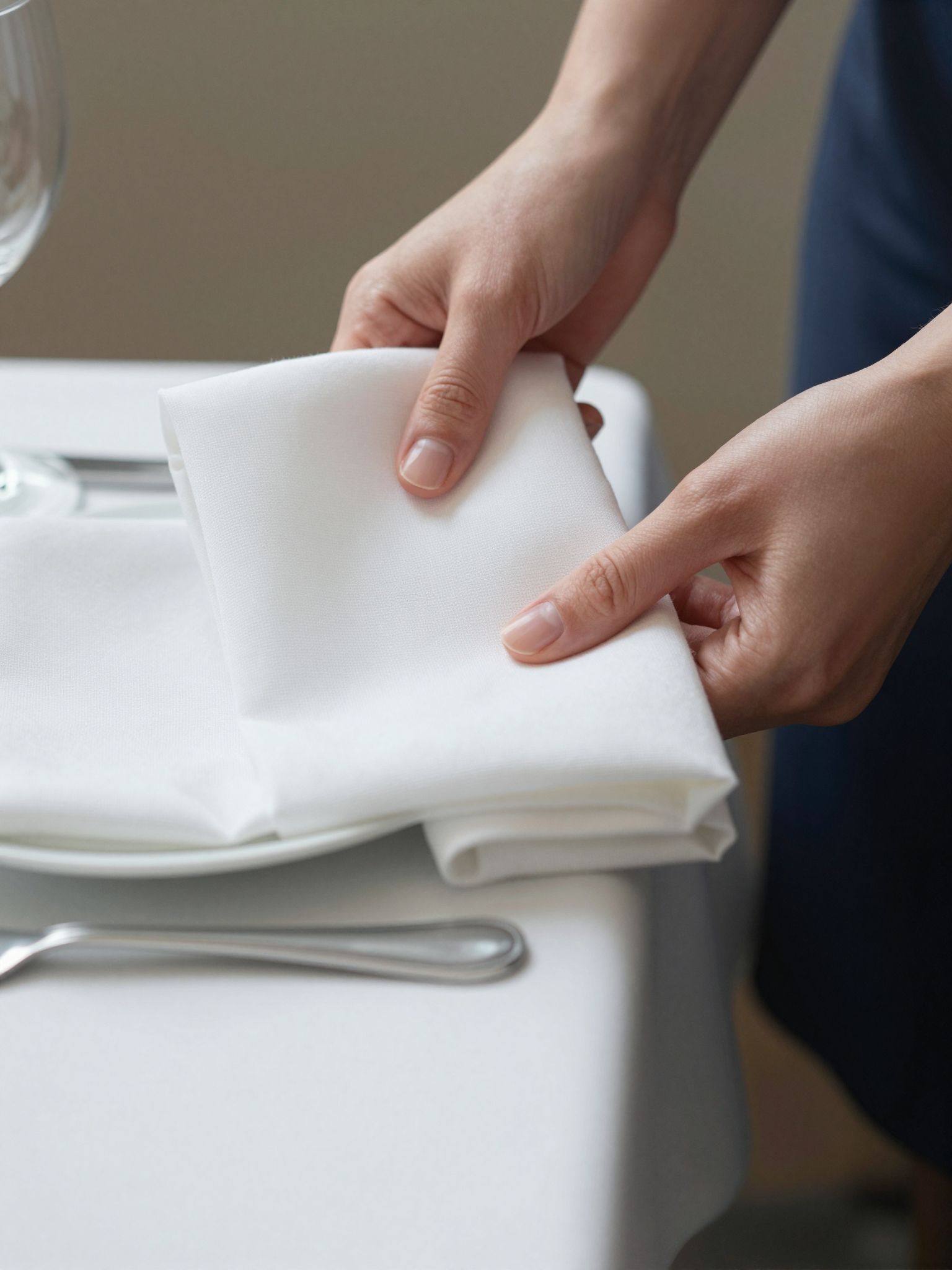 A szalvéta hajtogatása álomban a rend és harmónia vágyát jelzi, titkok rejtett összhangját sejtetve.