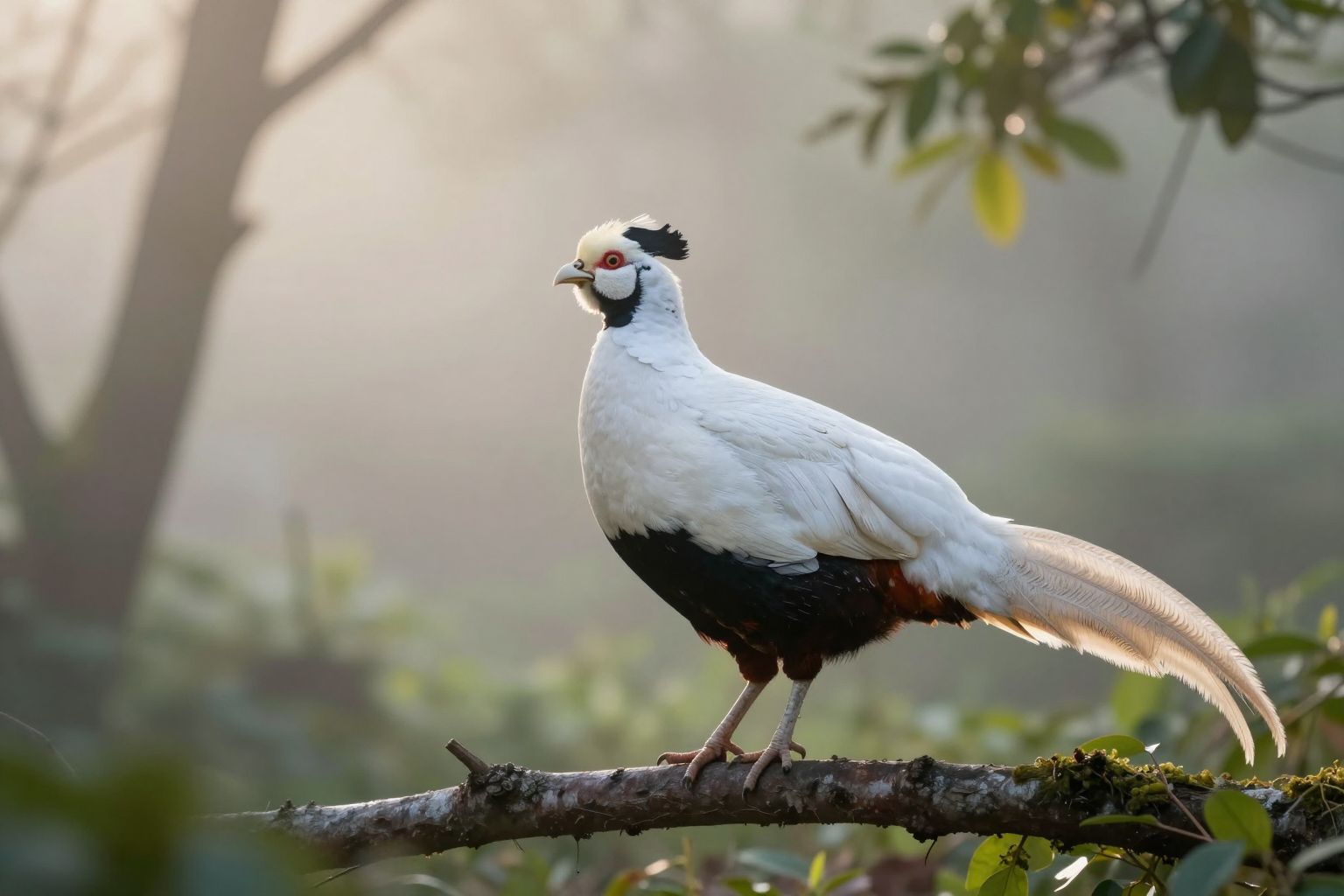 A fehér fácán a tisztaság és titkos vágyak jelképe, álmaidban új kezdeteket ígér varázslatos fényben.