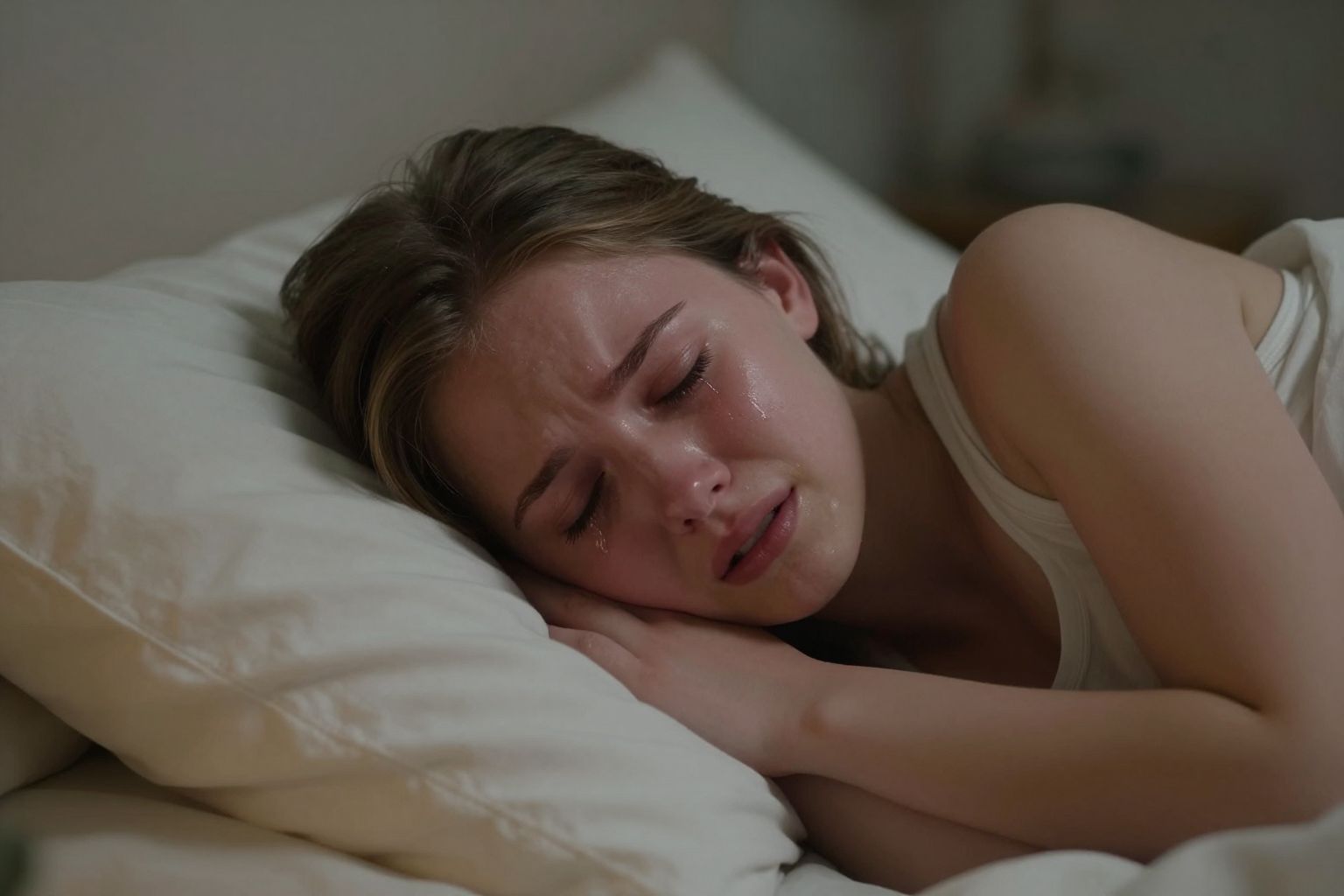 A síró lány álma mély érzelmi vihart jelez, mely után a lélek megkönnyebbülésre és gyógyulásra vágyik.