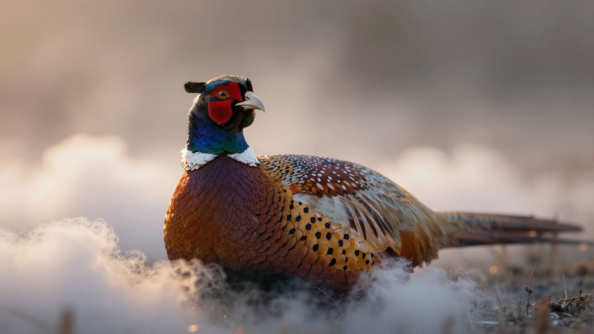 A fácán álomban megjelenve ősi védelem és meleg biztonság érzését hozza a lélek mélyéről.