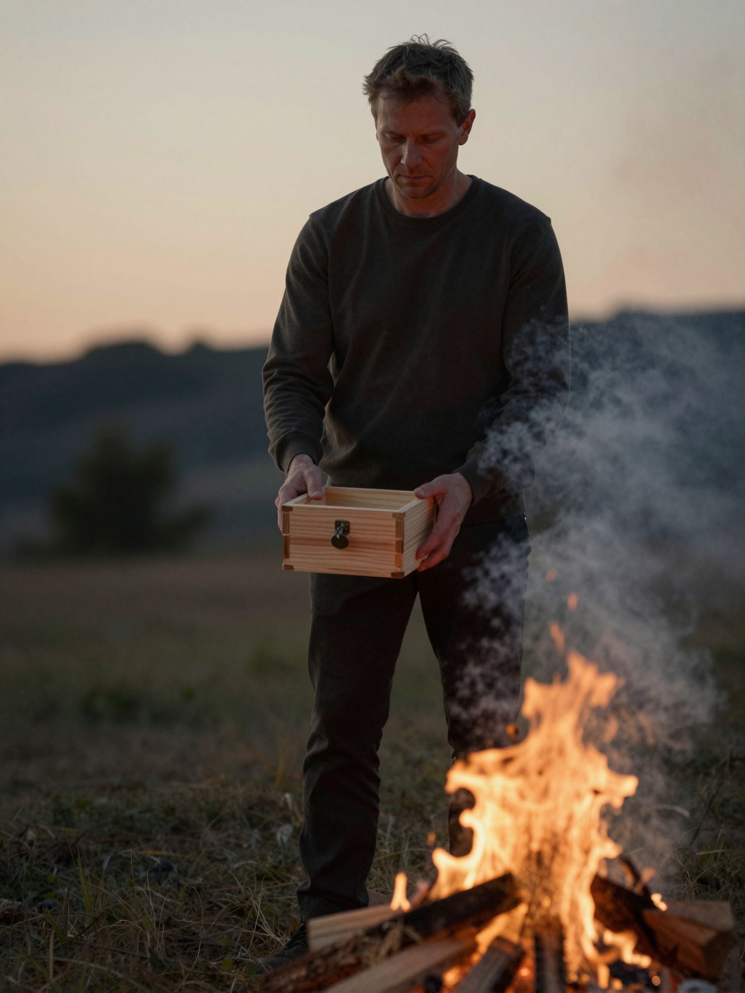 A fadoboz elégetése álomban a régi emlékek feloldódását és új kezdetek misztikus tüzét jelzi.