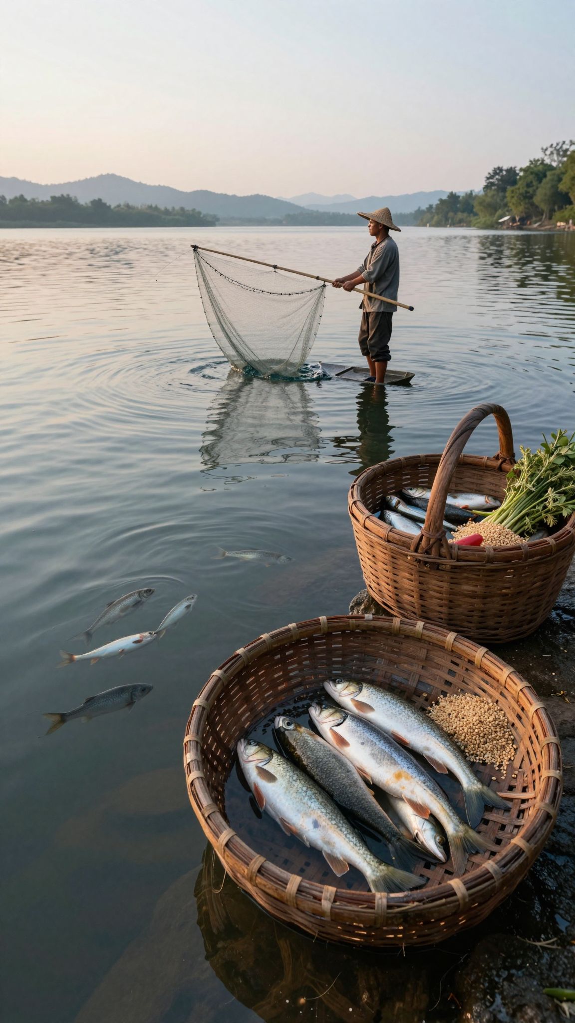 A halászat az álmok mély tavában rejlő vágyakat fogja meg, táplálva lelkünk titkos reményeit.
