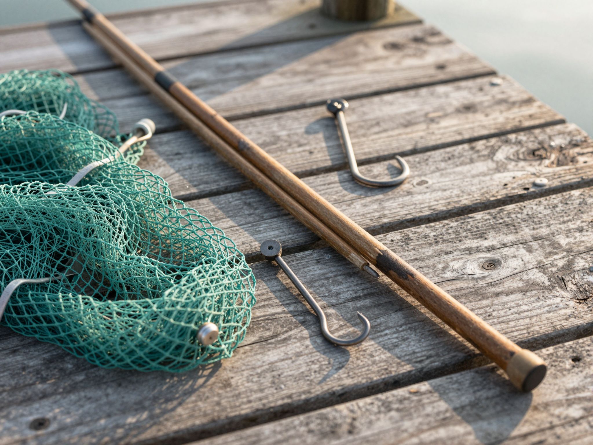 A halászati eszközök álmokban rejtett vágyakat és mély lelki utazást jelképeznek, melyek megoldásra várnak.