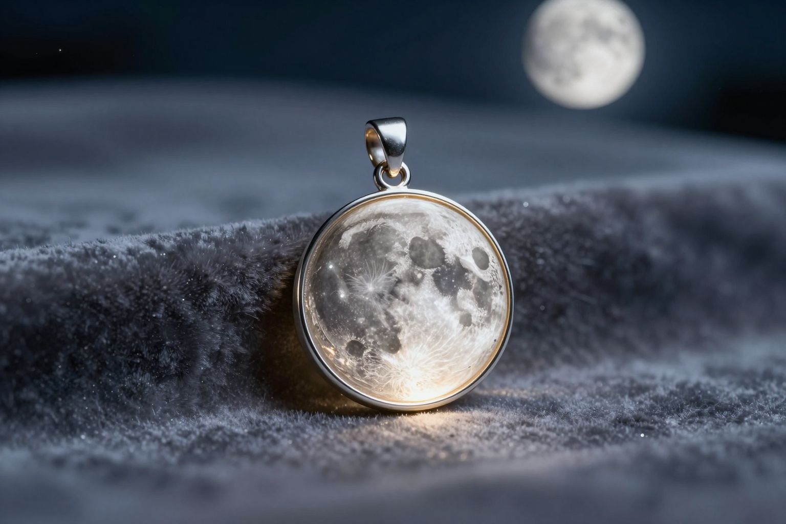 A Hold amulettje az álomban a titkos intuíció és az éjszaka varázslatos energiáinak védelmét jelképezi.