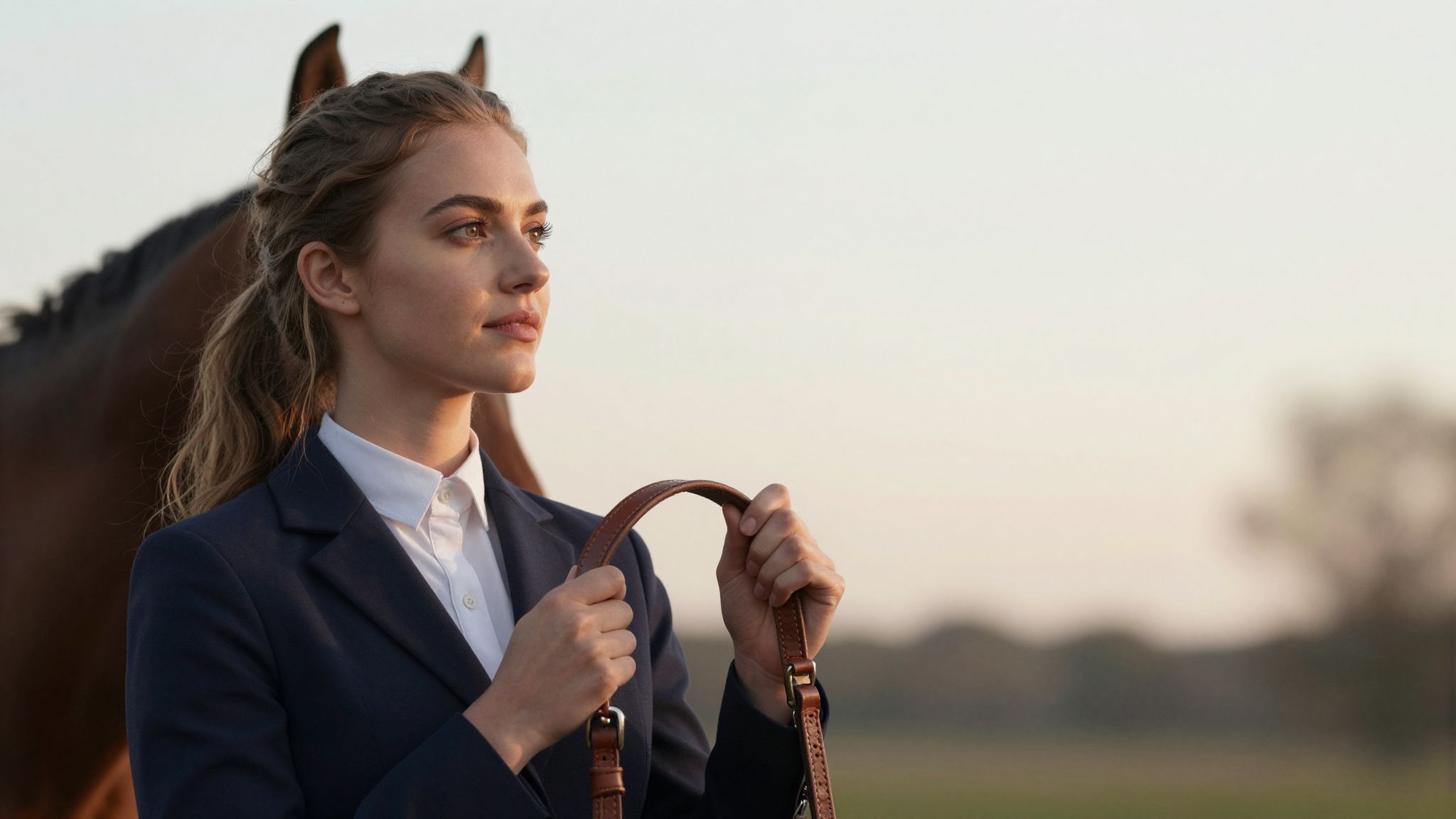 A kantár szimbolizálja az irányítást és a reményt, mely segít átlendülni a bizonytalan jövő sötétjén.