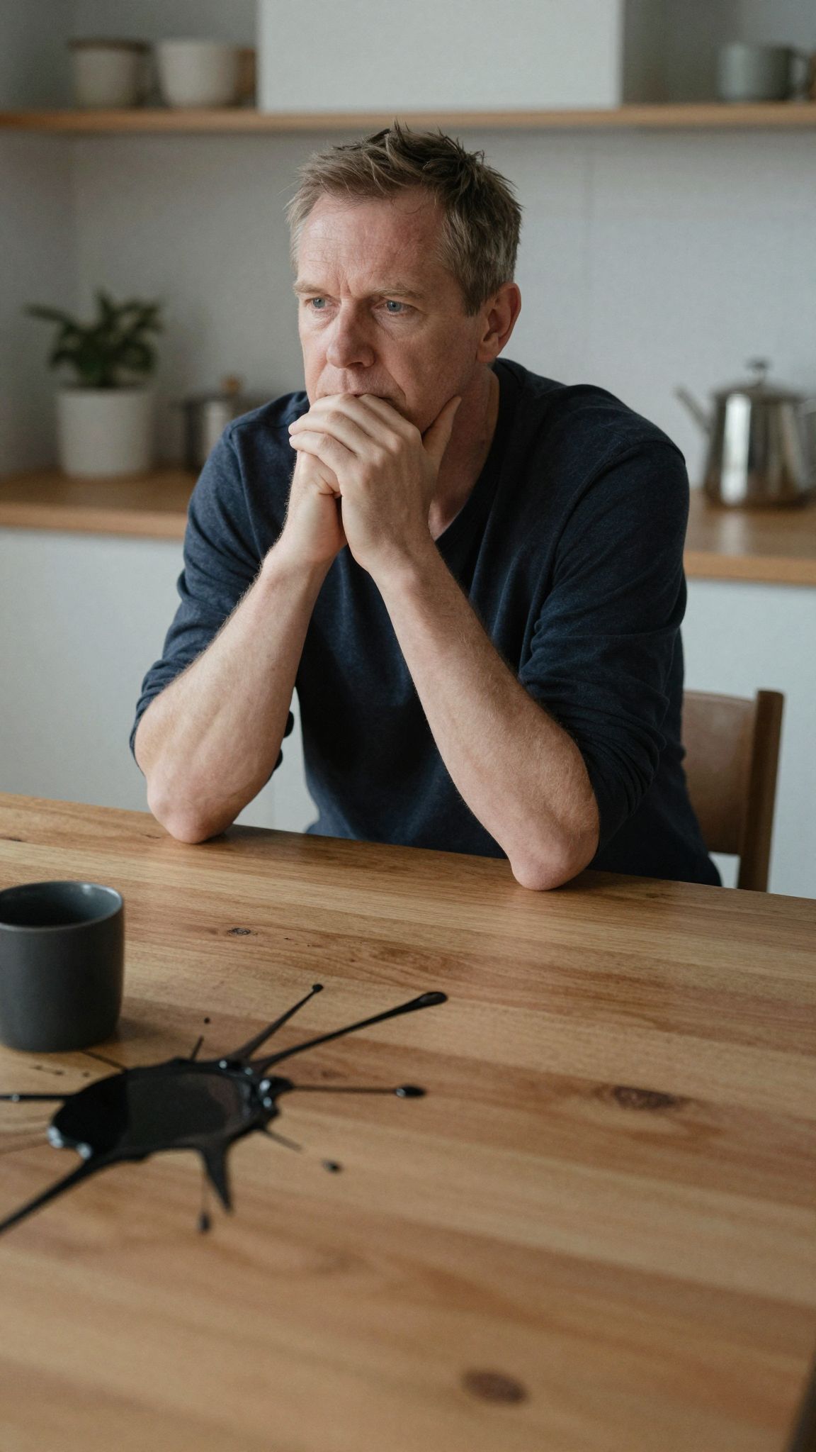 A kátrány álomképében a sötétség és ragacsos anyag az elfojtott titkok mélységes világát rejti, mely a lélek útját jelzi.