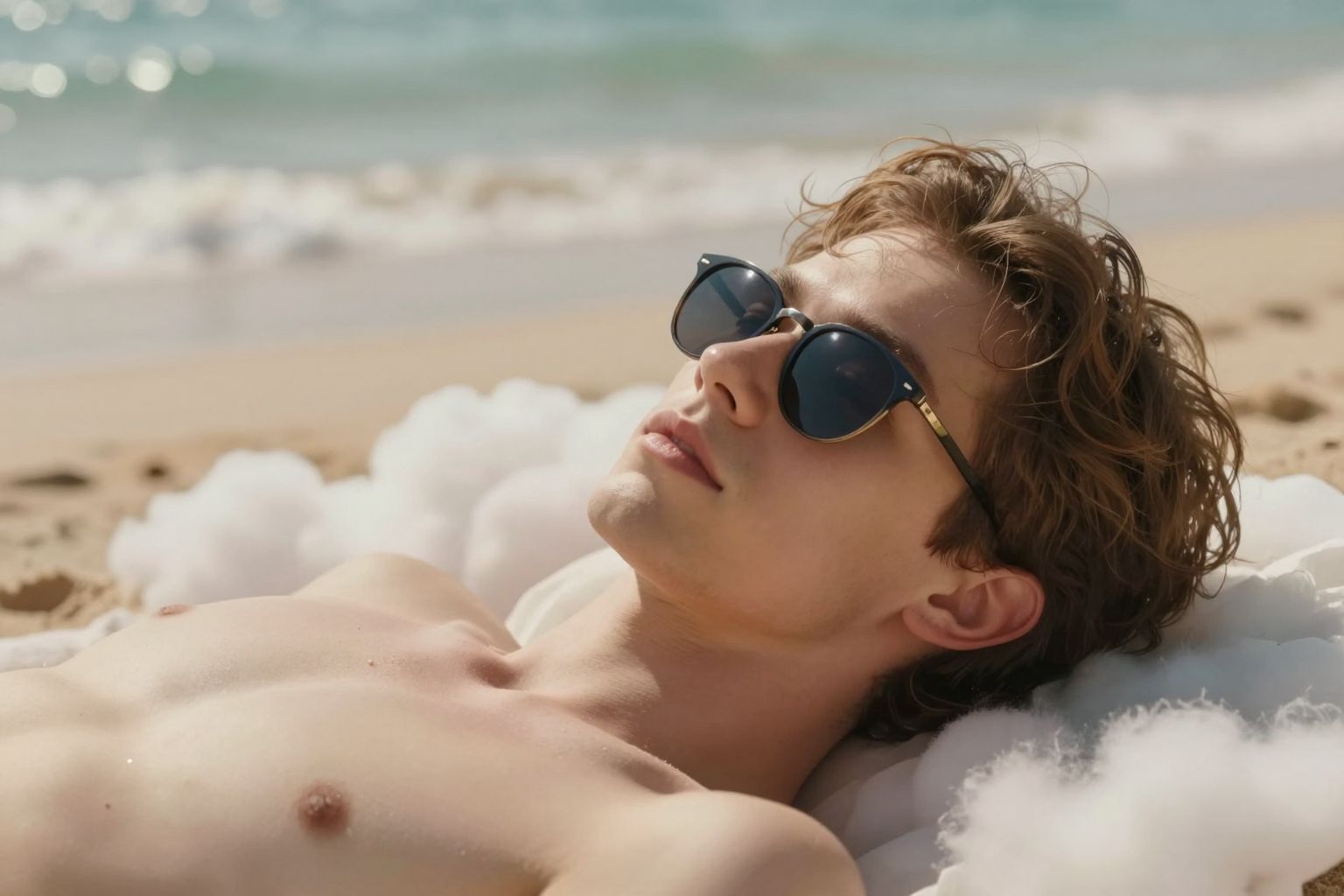 A napszemüveg mögött rejtőző világ titokzatos vágyakat és elfojtott álmokat fed fel, melyek fellegekbe repítenek.