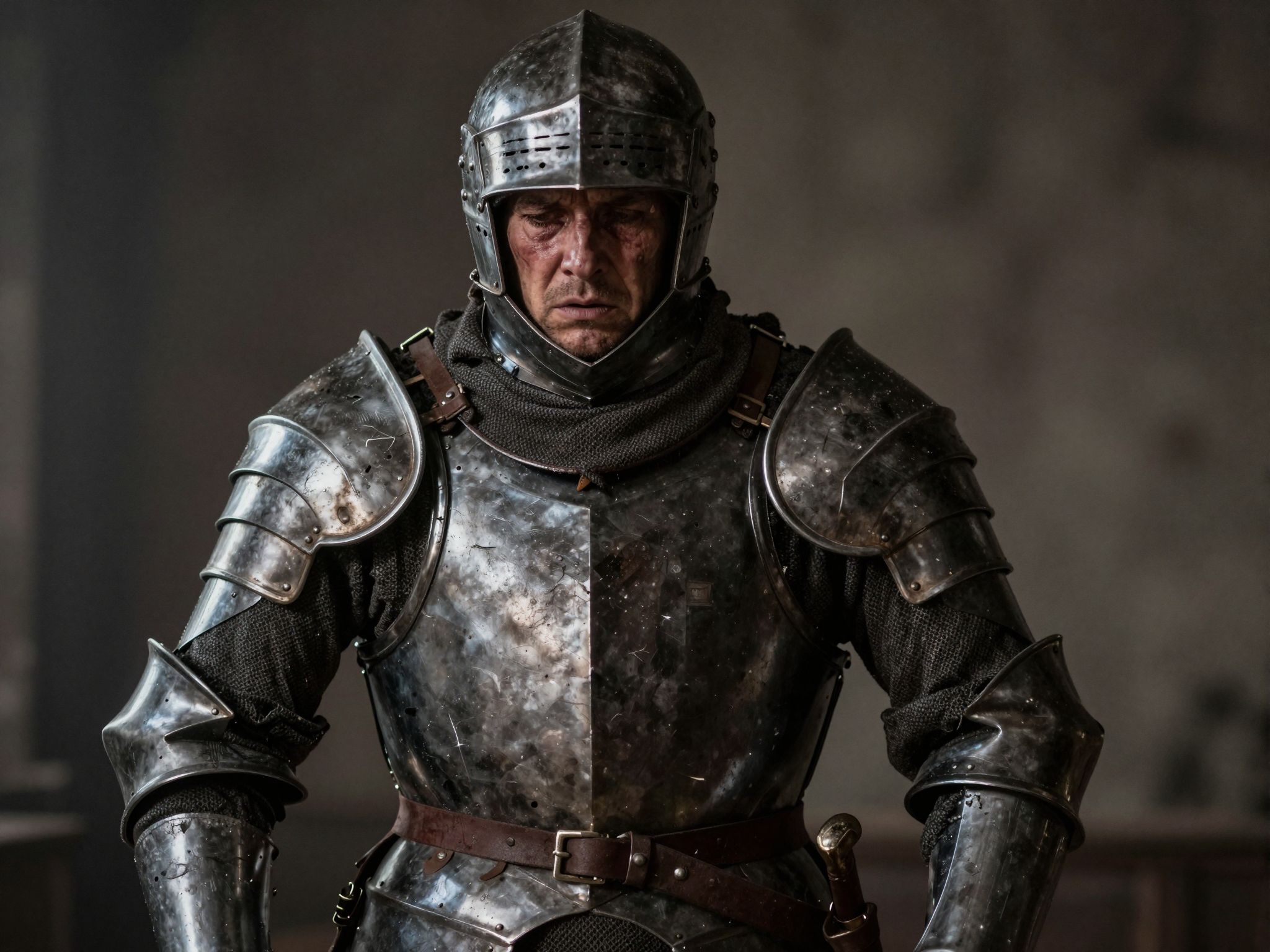 A páncél súlya az álomban a lélek titkos terheit rejti, melyek megkötik szabadságunk szárnyait.