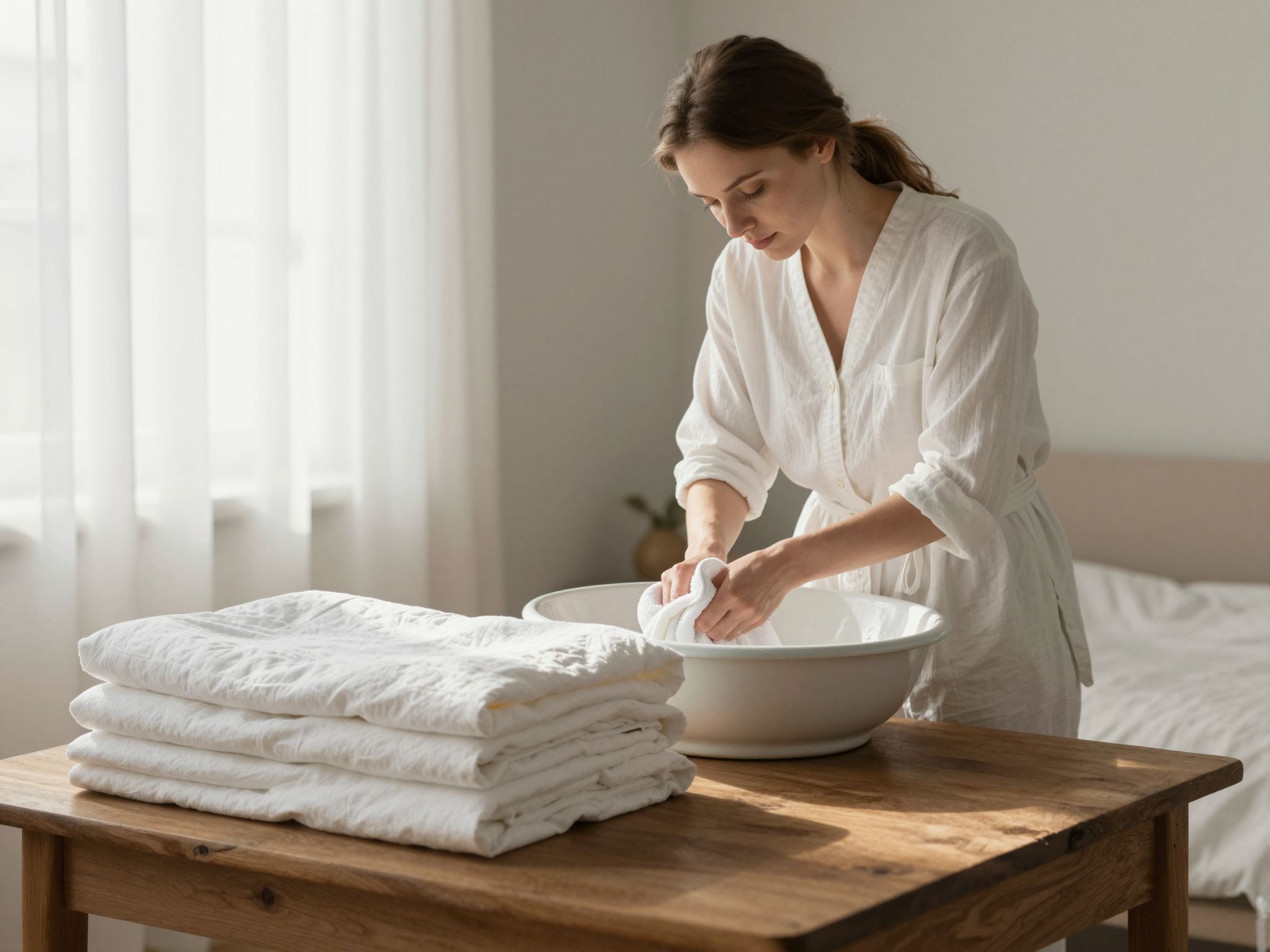 A rongyok tisztítása az álmokban a lélek megújulását jelzi, ahol múlt sebei szelíden tisztulnak.