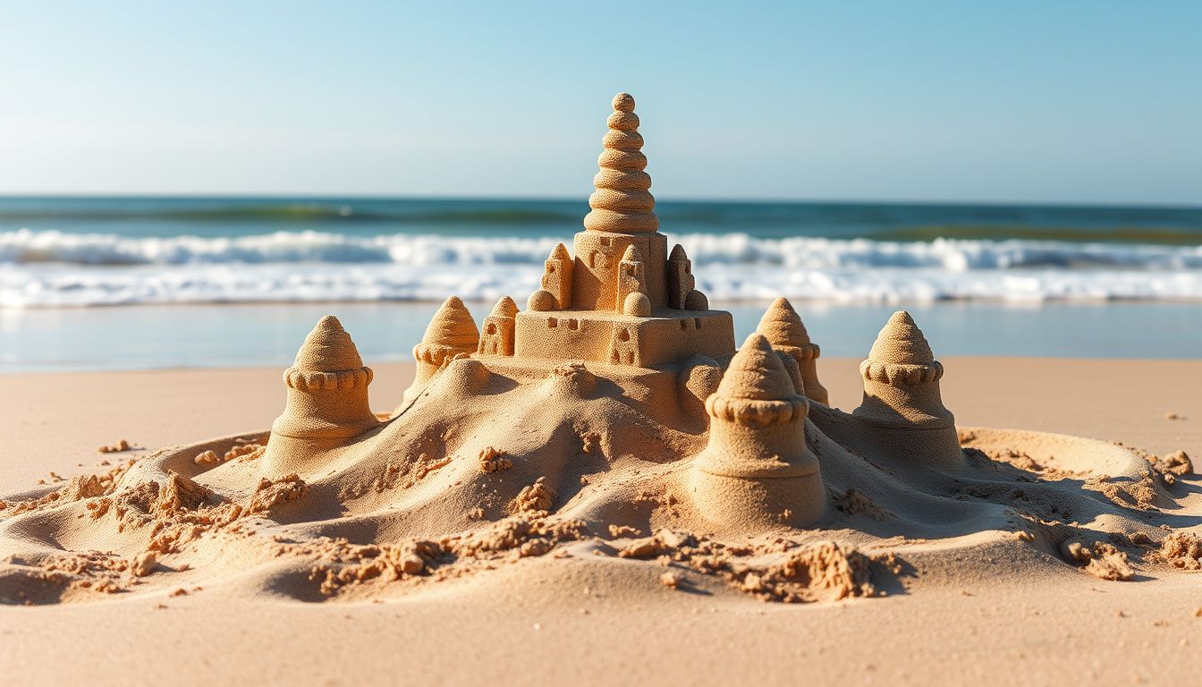A tökéletes homokvár az önmegvalósítás és stabilitás jelképe.