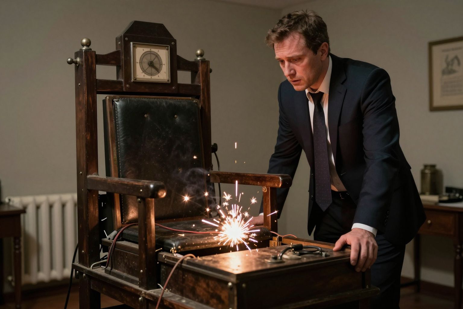 A villamosszék meghibásodása az álomban az elszabaduló sorsot jelzi, mely megmenekülés vagy rejtett félelem útján vezet.