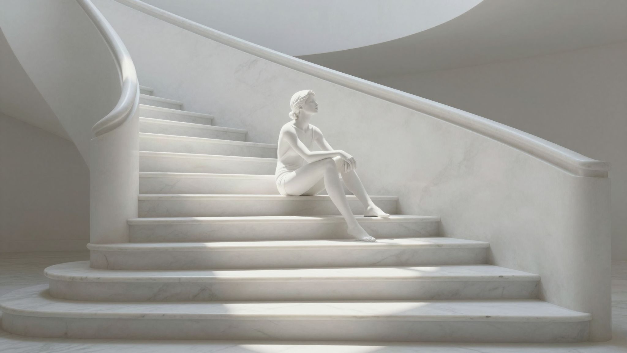 A márvány lépcsőn való álmodás a felfelé vezetés szimbóluma lehet, amely új lehetőségeket és álmokat rejt magában.